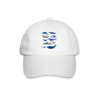 Baleines - Casquette classique - blanc/blanc - Devant