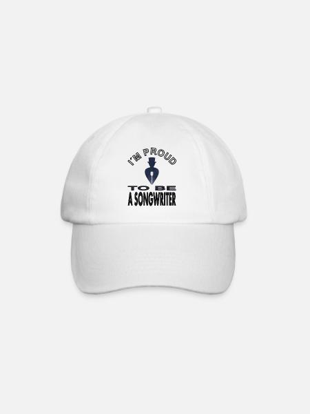 Songwriter Melody Maestro Dirigent Cadeau Idee - Baseballcap - wit/wit