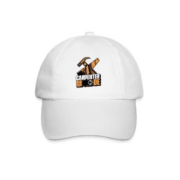 Carpenter Mode On Carpenter Wood Mechanic - Baseball Cap - white/white - Front