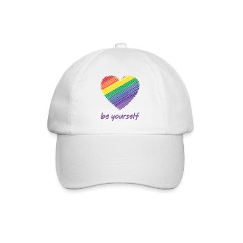 Pride Month LGBTQ - Be Yourself - Baseball Cap - white/white - Front