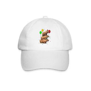 Capybara Birthday - Baseball Cap - white/white - Front