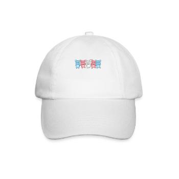 Drapeau transgenre Fierté LGBTQ Cochon mignon - Casquette classique - blanc/blanc - Devant