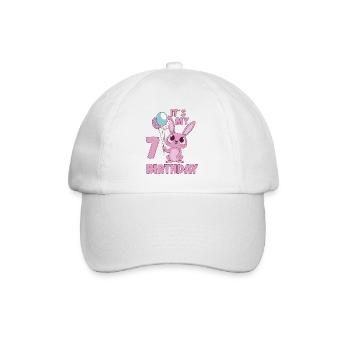 C’est mon 7 anniversaire 7 ans Bday Girl Idée cadeau - Casquette classique - blanc/blanc - Devant