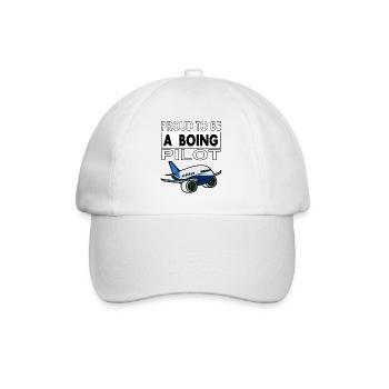 Pilot Flugzeug fliegen Jet Piloten Geschenk - Baseballkappe - Weiß/Weiß - Vorne