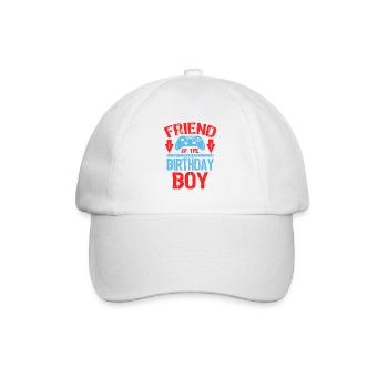 Friend Of the Birthday Boy Gaming Family Party - Baseball Cap - white/white - Front