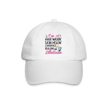 Cute Licensed Esthetician Skincare - Baseballkappe - Weiß/Weiß - Vorne