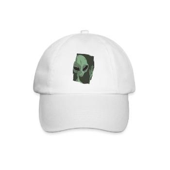 UFO Alien Greetings - Baseball Cap - white/white - Front