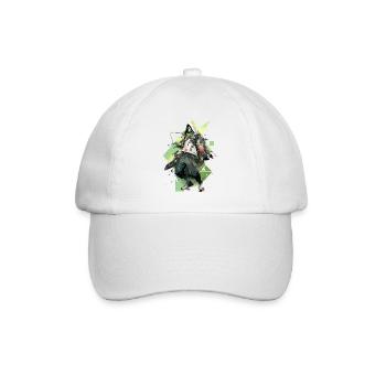 Epic Gamer Cyber Assassin en vert avec des sacs - Casquette classique - blanc/blanc - Devant
