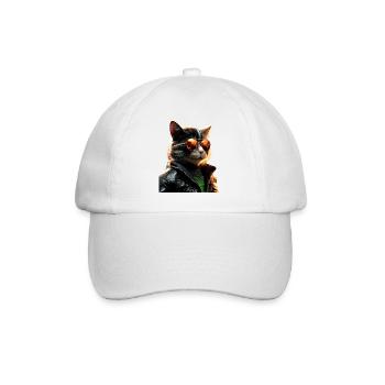 Cat With Sunglasses Cat Mom Cat Mom Cats - Baseball Cap - white/white - Front