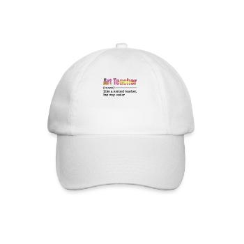 Art Teacher Painter School Artist Brush - Baseball Cap - white/white - Front