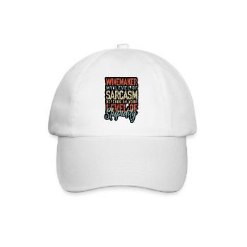 Winzer Wein Spruch für Weinliebhaber - Baseballkappe - Weiß/Weiß - Vorne