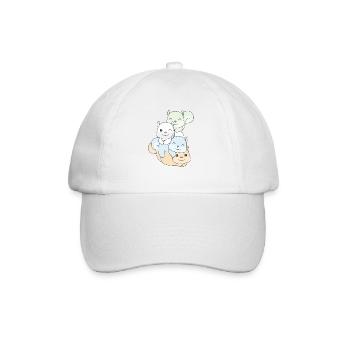 Unlabeld Flag Pride LGBTQ cute squirrel - Baseball Cap - white/white - Front