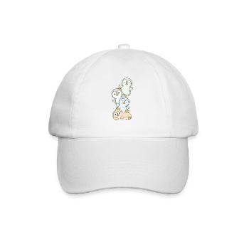 Unlabeld Flag Pride LGBTQ cute penguin - Baseball Cap - white/white - Front