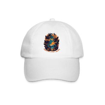 Mountain Creek Tropical Landscape - Baseball Cap - white/white - Front