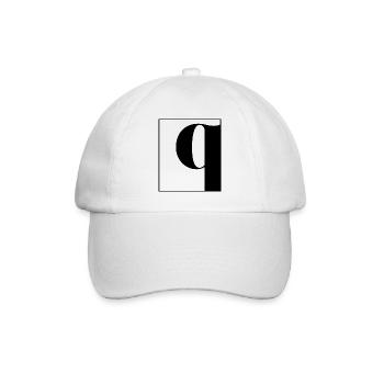 Lettre alphabet q - Casquette classique - blanc/blanc - Devant