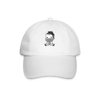 La maternelle des enfants a réussi la remise des diplômes du zèbre - Casquette classique - blanc/blanc - Devant