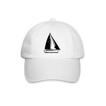 Segelboot Segelsport Segelschiff Segeln Segler - Baseballkappe - Weiß/Weiß - Vorne