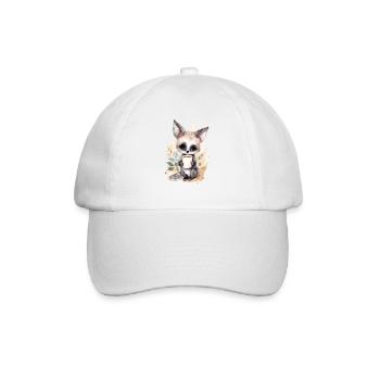 Galagos avec style aquarelle café - Casquette classique - blanc/blanc - Devant