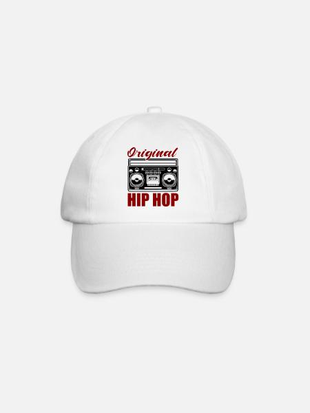 original hip hop - Baseballkappe - Weiß/Weiß