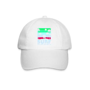 Surf, kitesurf, wakeboard, beach surfers - Casquette classique - blanc/blanc - Devant