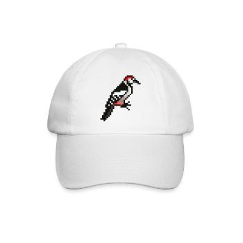 Vogel - Baseballkappe - Weiß/Weiß - Vorne