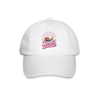 Escargot Cadeau Vignoble Escargot - Casquette classique - blanc/blanc - Devant