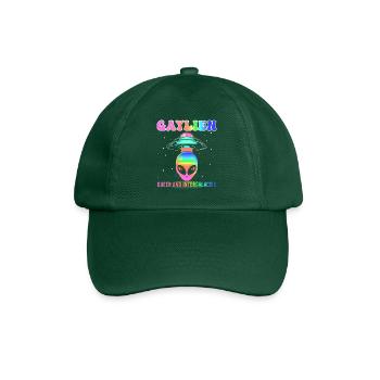 Gender Lesben, Schwule, Trans, Queer Regenbogen - Baseballkappe - Flaschengrün - Vorne
