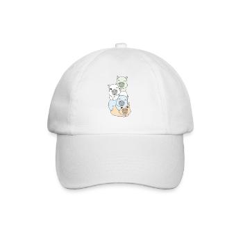 Unlabeld Flag Pride LGBTQ Cute Capybara - Baseball Cap - white/white - Front