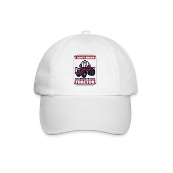 Je ne ronfle pas Je rêve que je suis un agriculteur biologique tracteur - Casquette classique - blanc/blanc - Devant