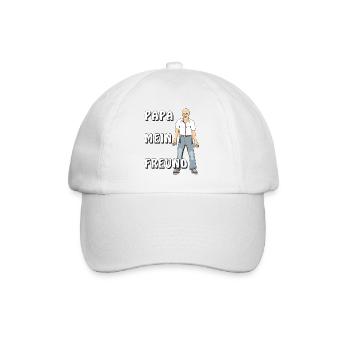 PAPA MEIN FREUND - Baseballkappe - Weiß/Weiß - Vorne