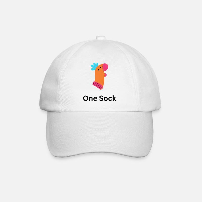 One Sock - Baseballkappe - Weiß/Weiß