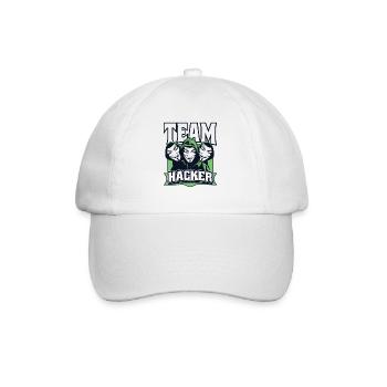 Team Hacker Social Engineering Phishing Sniffer - Baseballkappe - Weiß/Weiß - Vorne