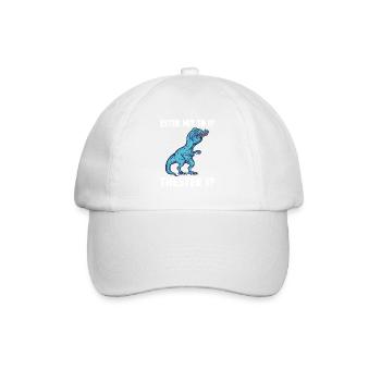 Esther Meme Trex Dinosaurier T-Rex Namens - Baseballkappe - Weiß/Weiß - Vorne