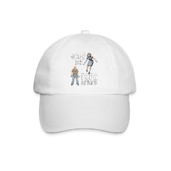 MAMA ROCKT PAPA SCHWANKT - Baseballkappe - Weiß/Weiß - Vorne
