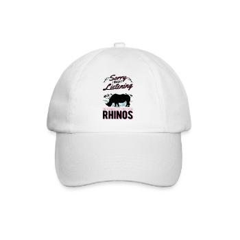 Rhino Gift Rhino Rhinoceros - Baseball Cap - white/white - Front