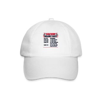 Hacker Horaire Sniffer Social Engineering - Casquette classique - blanc/blanc - Devant
