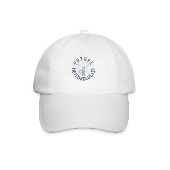 Meteorology pun for meteorologist - Baseball Cap - white/white - Front
