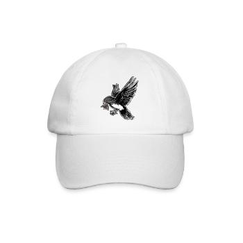 OISEAUX VOLANT PARTOUT PORTANT DES CHOSES DANS LEUR SERREMENT - Casquette classique - blanc/blanc - Devant