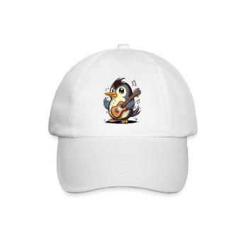 Rockin Pinguin - Baseballkappe - Weiß/Weiß - Vorne