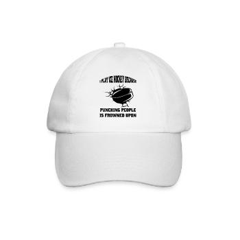 Joueur de hockey sur glace Fan de hockey sur glace Équipe de hockey sur glace - Casquette classique - blanc/blanc - Devant
