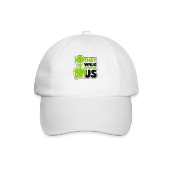 They Walk Between Us Alien Ufo - Baseball Cap - white/white - Front