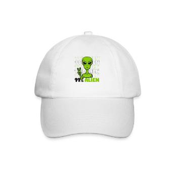 99% Alien Conspiracy Alien Ufo Alien - Baseball Cap - white/white - Front