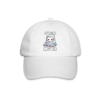 Funny cats t-shirt for morning grouch - Baseball Cap - white/white - Front