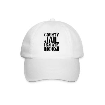 County Gef�ngnis Insasse lustiges Gef�ngnis Hallow - Baseballkappe - Weiß/Weiß - Vorne