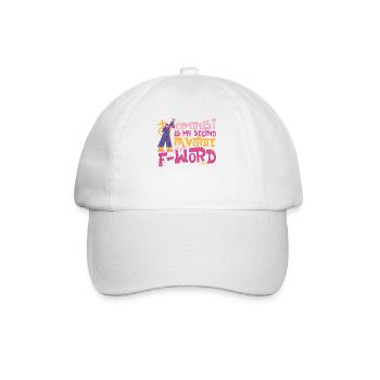 Feminist Feminist Is My Second - Baseball Cap - white/white - Front