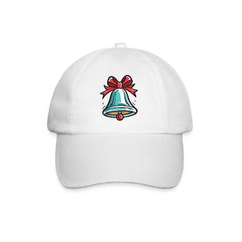 Glocke für Christmas - Baseballkappe - Weiß/Weiß - Vorne