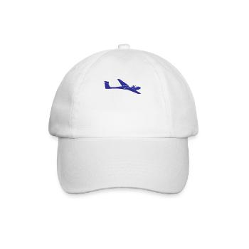 Planeur Planeur Pilote Avion Cadeau - Casquette classique - blanc/blanc - Devant