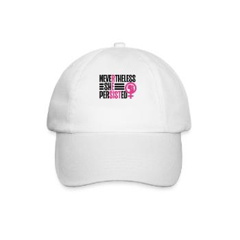 Feminist Nevertheless She - Baseballkappe - Weiß/Weiß - Vorne