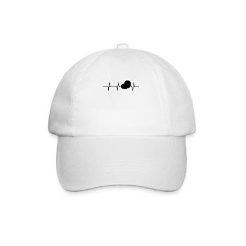 Potato Mashed Potatoes Heartbeat Pulse Gift - Baseball Cap - white/white - Front