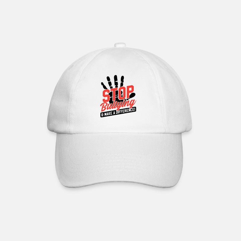Monat des Bewusstseins gegen Mobbing - Baseballkappe - Weiß/Weiß